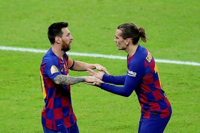 Griezmann thừa nhận mất kết nối với Messi trong đội hình Barca