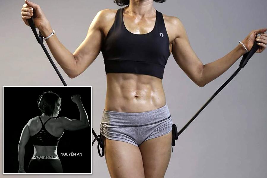 Bài tập bổ trợ toàn thân bằng dây chun của “bà ngoại phòng gym” Sài thành