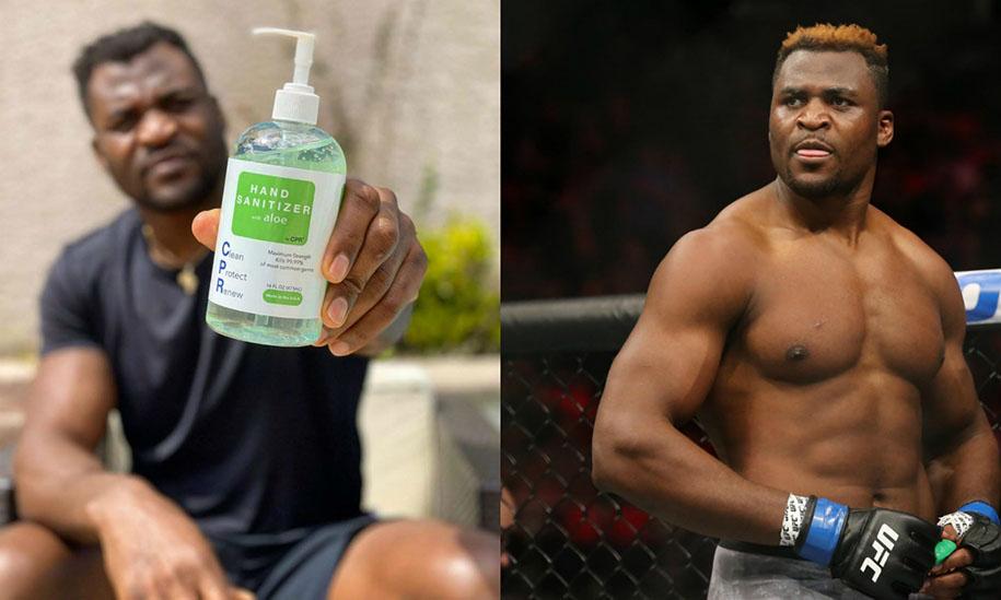 Bị hủy đấu, Francis Ngannou chuyển sang... quảng cáo nước rửa tay