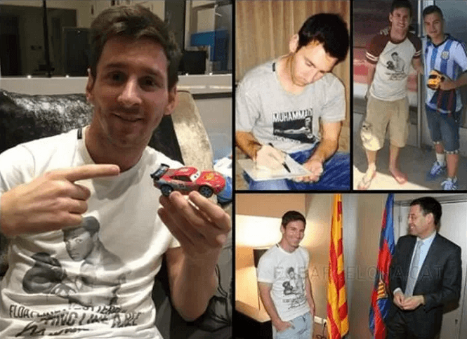 Messi coi VĐV nào là thần tượng của mình trong sự nghiệp?