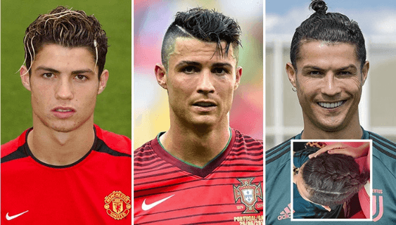 Ronaldo trải qua bao nhiêu kiểu tóc trong sự nghiệp?