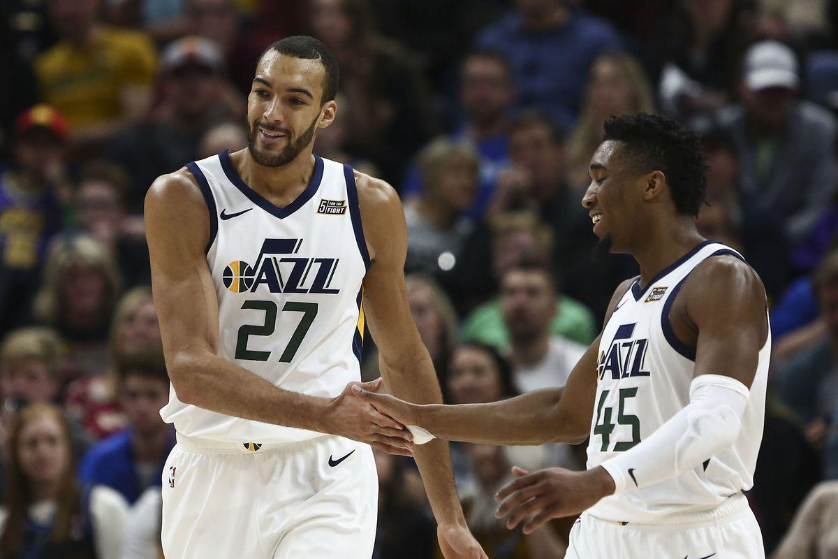 Rudy Gobert và Donovan Mitchell hàn gắn mối quan hệ