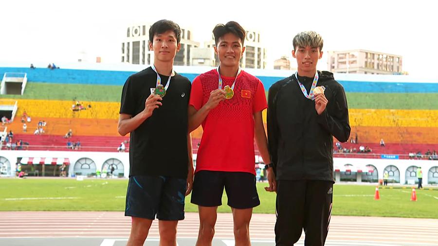 Tuyển thủ SEA Games Lương Đức Phước, Nguyễn Thị Hằng giành HCV giải điền kinh Taiwan Open 2023