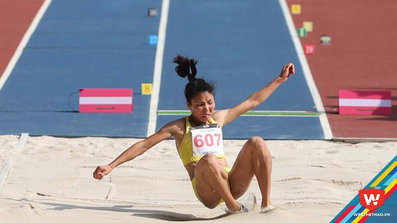 Bùi Thị Thu Thảo nhảy “chạy đà” bằng đúng thành tích HCV ASIAD