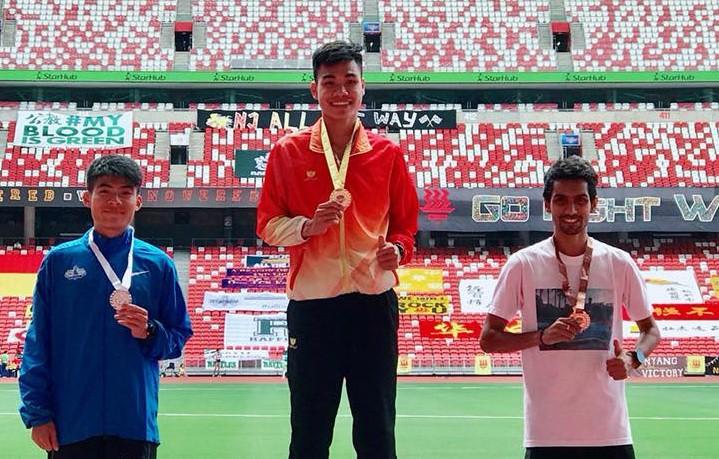 Việt Nam "mở hàng" 2 HCV giải điền kinh mở rộng Singapore 2018