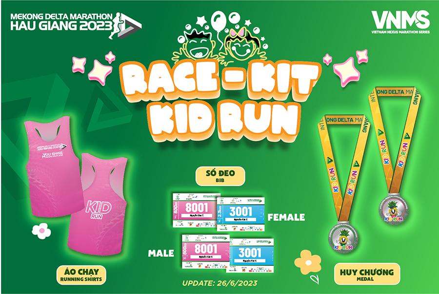 Vietcombank Mekong Delta Marathon 2023 ưu tiên “chăm sóc từ đầu đến chân” VĐV nhí